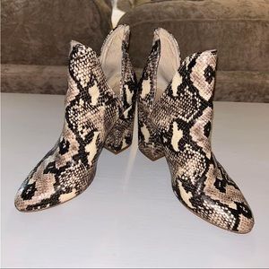Steve Madden Snake Print Booties